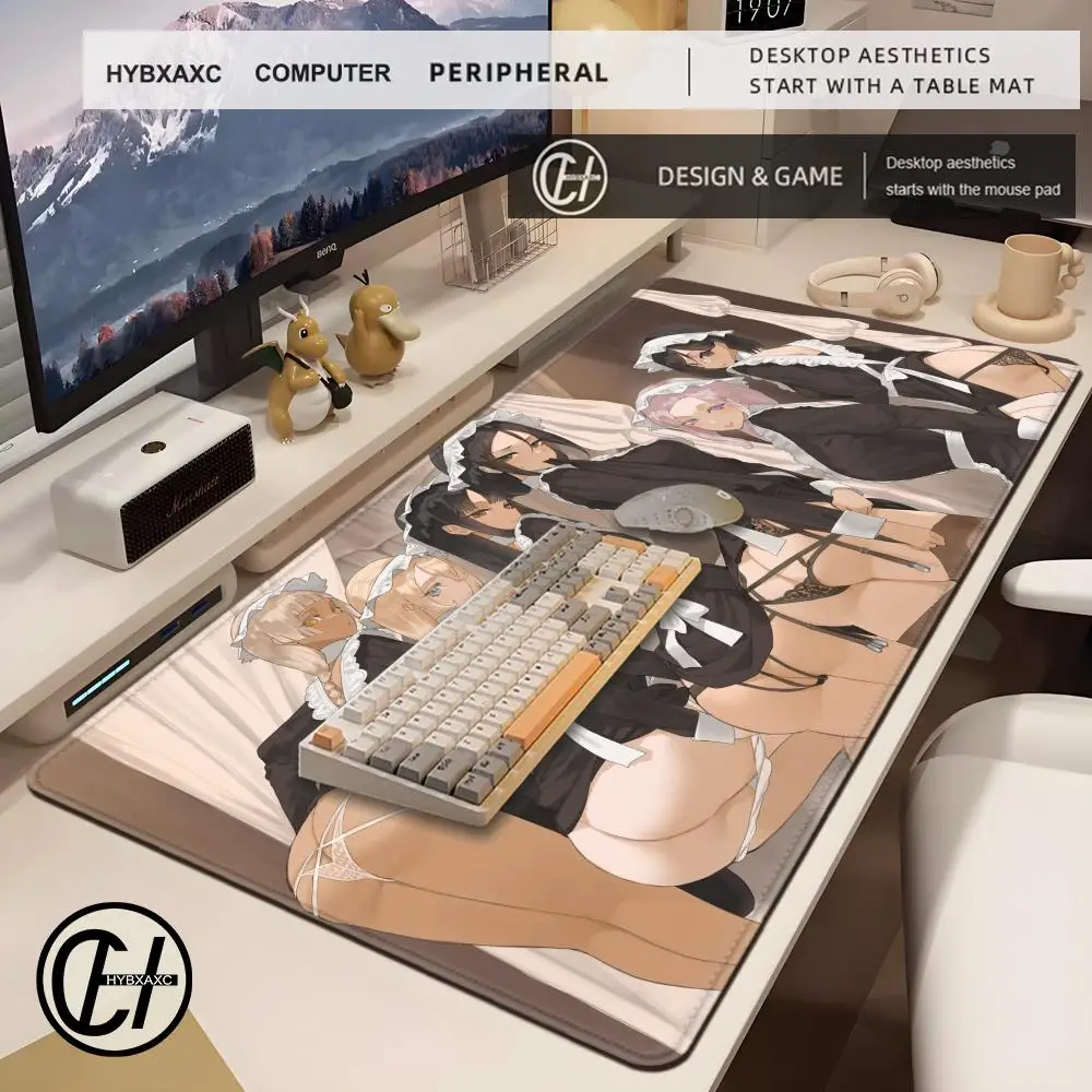 مثير أنيمي ماوس الوسادة هنتاي ماوس الوسادة كبيرة الثدي ماوس الكمبيوتر كبير اللعب البساط فتاة حصيرة مكتبية الألعاب الملحقات لوحة المفاتيح