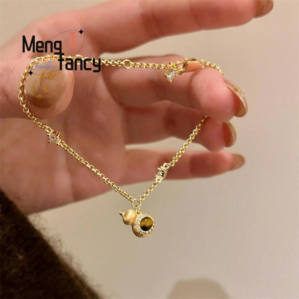 

High - Grade A New Silver Small Gourd Bracelet For Women, A Delicate And Elegant And Stylish Accessory Fashion Exquisite Jewelry