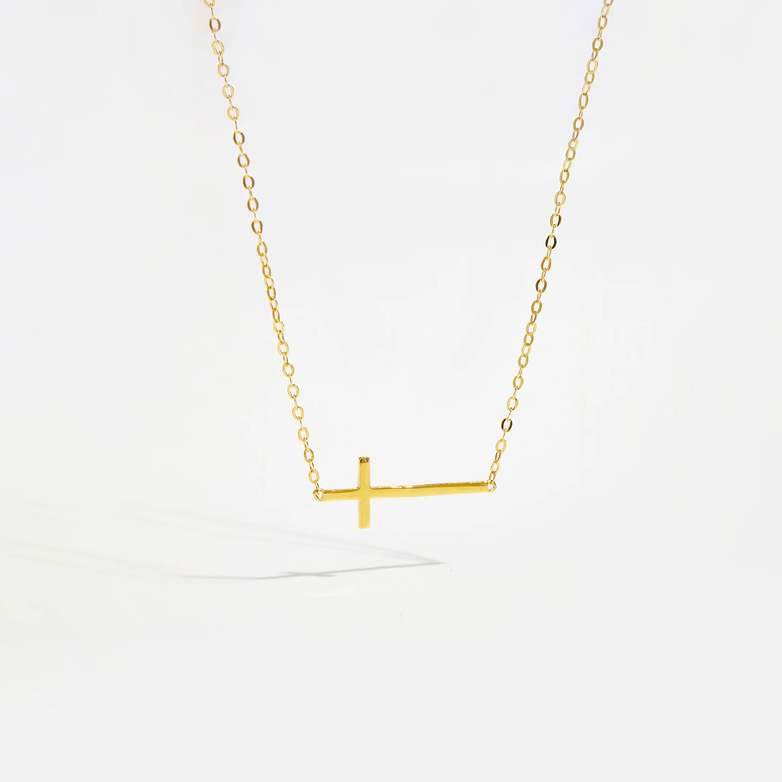 VEWANT New 925 Sterling Silver Cross Simple Long Chain Adjustable Necklace 2024 Fine Luxury Women Jewelry