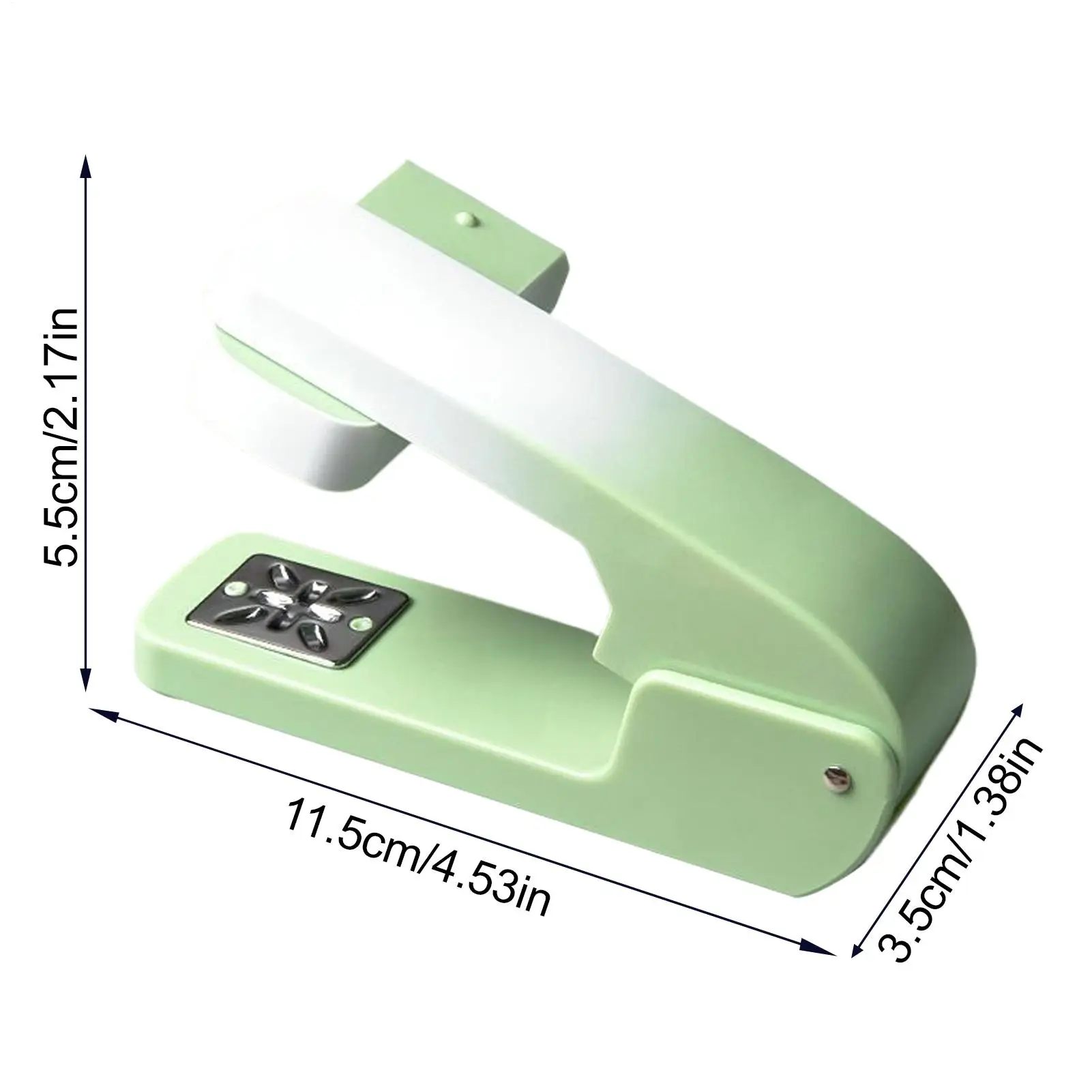Stapler For Booklets 360 Degree Rotating Arm Stapler Ergonomic Anti-Slip Office Supplies Deep-Reach Stapling Machine For Booklet