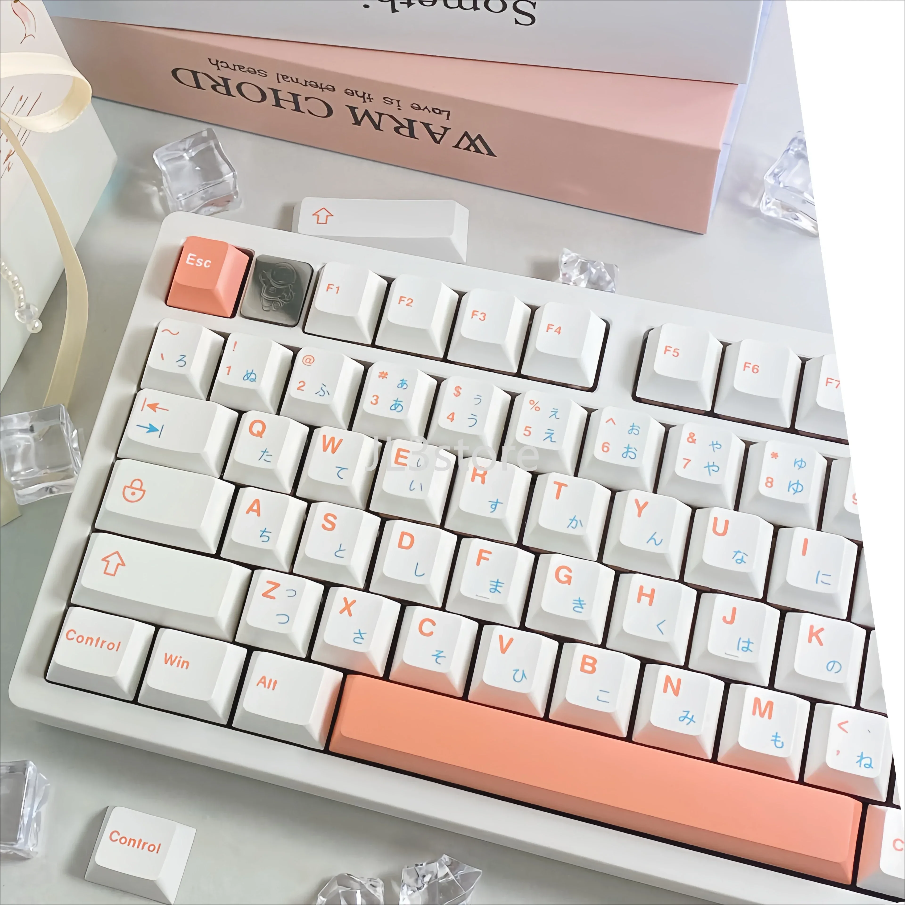 Ice Berry Pink Sky Blue Fresh Mechanical Keyboard Keycaps PBT Original 68/84/75/96/98/100 Keycaps