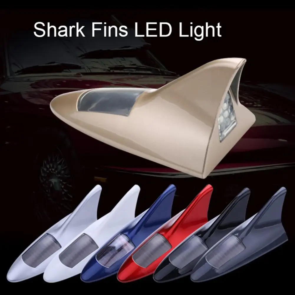 

55% Hot Sales ！Solar Shark Fins Antenna Light with Remote Control Super Bright Adhesive SUV Van Auto 13 LED Warning Roof Lamp