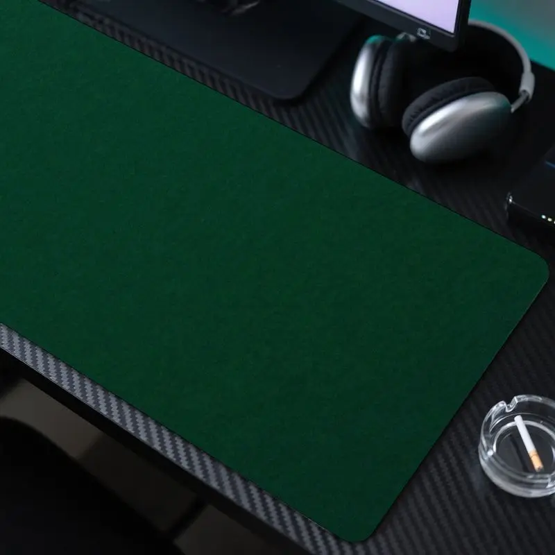 لوحة ماوس ألعاب XL Green، قاعدة غير قابلة للانزلاق، قماش ناعم، واقي مكتب للاستخدام المنزلي والمكتبي، 31.5 بوصة × 11.8 بوصة