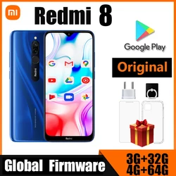 Xiaomi Redmi 8 smartphone dual SIM card12MP+2MP+8MP schermo da 6,22 pollici Snapdragon 439 otto core 4G LTE telefono usato