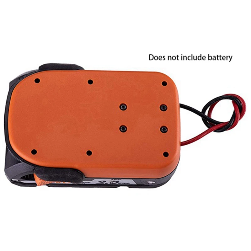 2pc para rodas elétricas adaptador para ridgid aeg 18v hyper li-ion bateria doca conector de alimentação rígido calibre 12 robótica