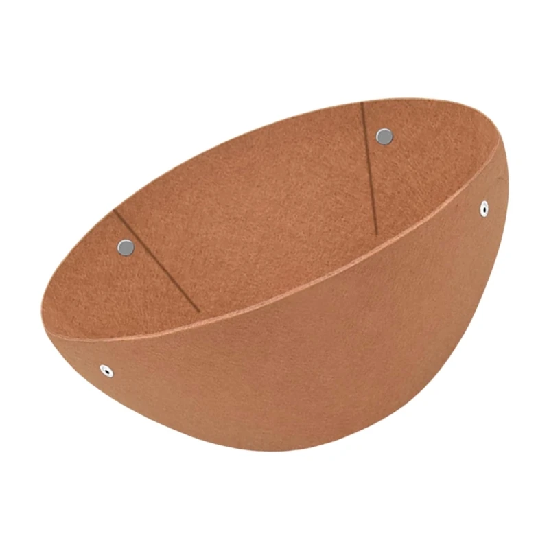  3 Pack Felt Hanging Pot Liners Secure Snaps Design Enhances Airflows Drainage