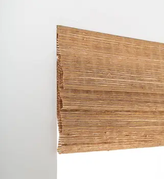 Verduisterende bamboe Romeinse jaloezieën Oprollen natuurlijk geweven tinten met 6