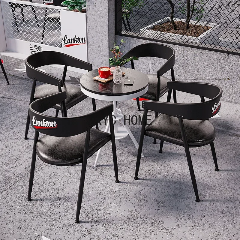 Milk Tea Shop Coffee Shop Dining Chairs Bar Rest Area Conference Table Internet Celebrity Dining Furniture