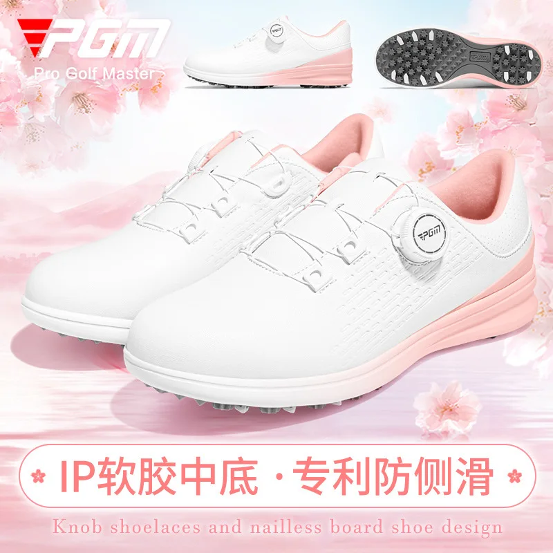 

PGM Golf Women's Shoes Waterproof Sports Shoes Anti slip Knob Laces Comfortable Nail free Shoes
