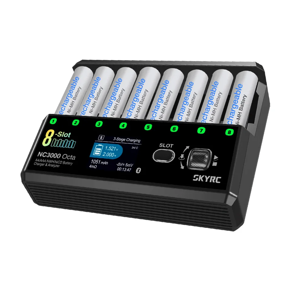 SKYRC NC3000 オクタ NiMH NiCD 充電器 8スロット 7スマートモード 100
