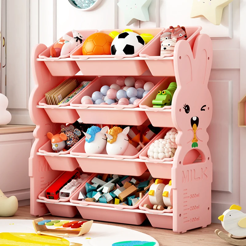 

Children's toy rack baby sorting cabinet picture book bookshelf toys classification multilayer shelf storage