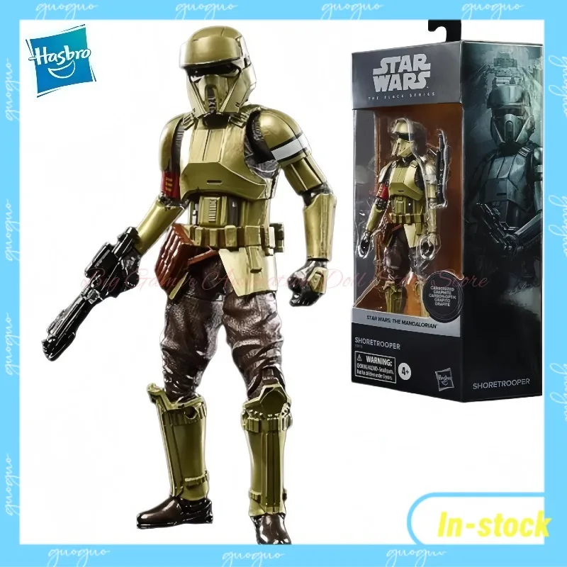 【en-stock】figura-de-accion-de-6-pulgadas-de-hasbro-star-wars-the-black-series-shore-trooper-carbonized-edition-f2878
