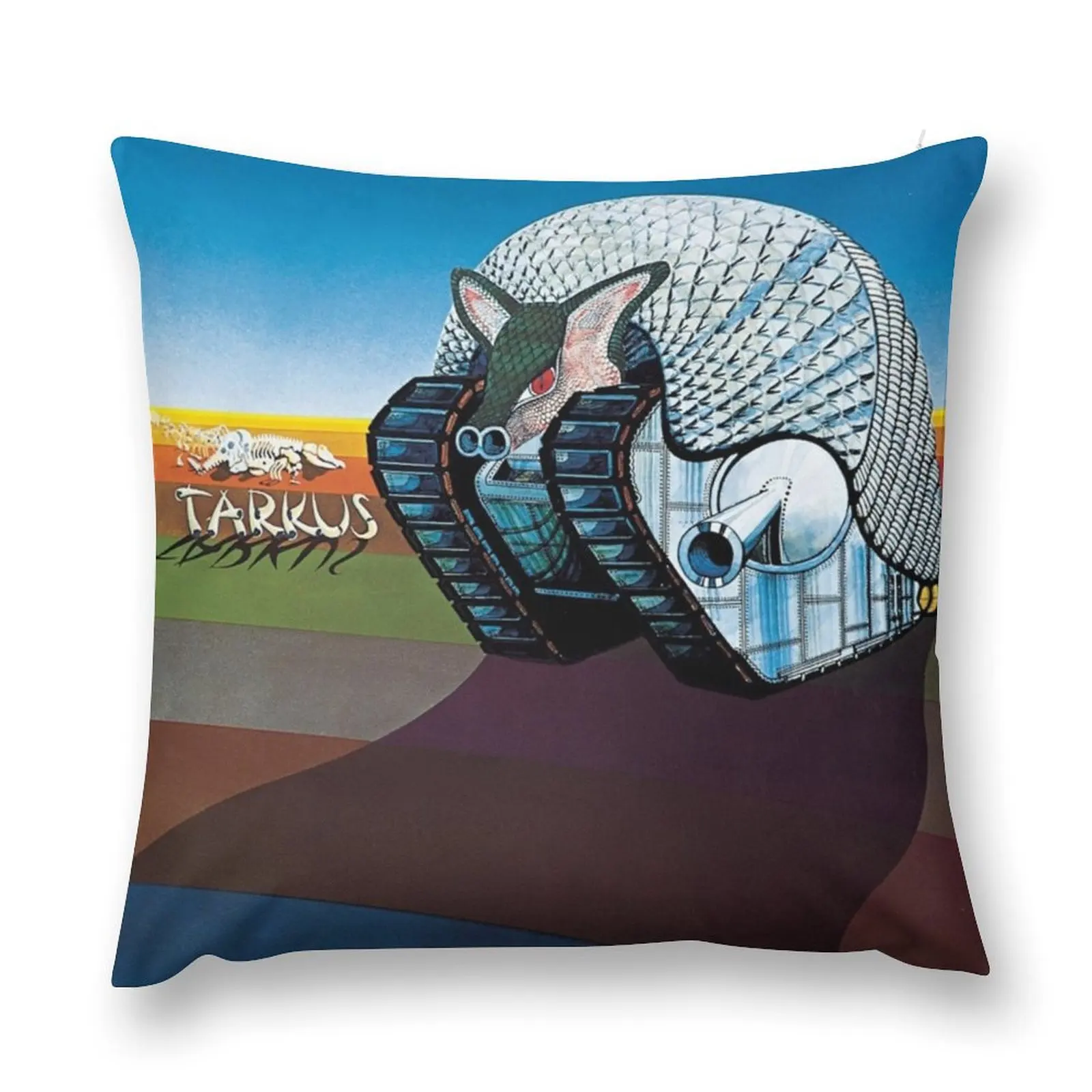 

Emerson Lake and Palmer - Tarkus Throw Pillow Decorative Cushion Bed pillowcases pillow