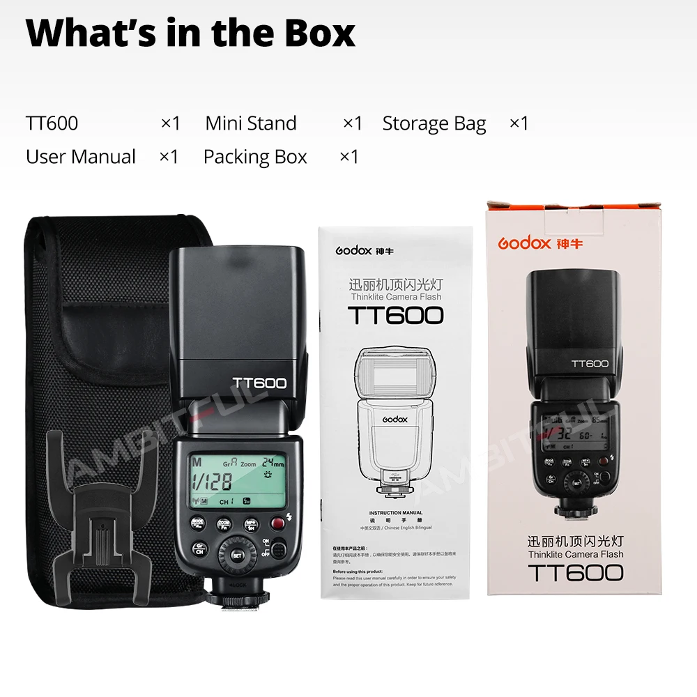 Godox TT600 2.4G Wireless Flash for Canon Nikon Sony