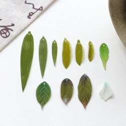 1pcs Antique Leaf Petal Fairy Beauty Heat Shrink Tea Pendant Diy Handmade Jewelry Costume Pendant Accessories Resin Charms