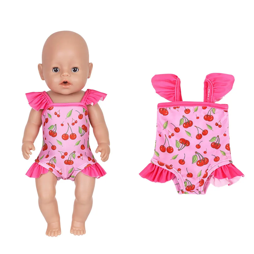 2026 New Summer bikini doll clothes For 43cm Baby Doll 17 Inch Reborn Baby Doll Clothes view 4