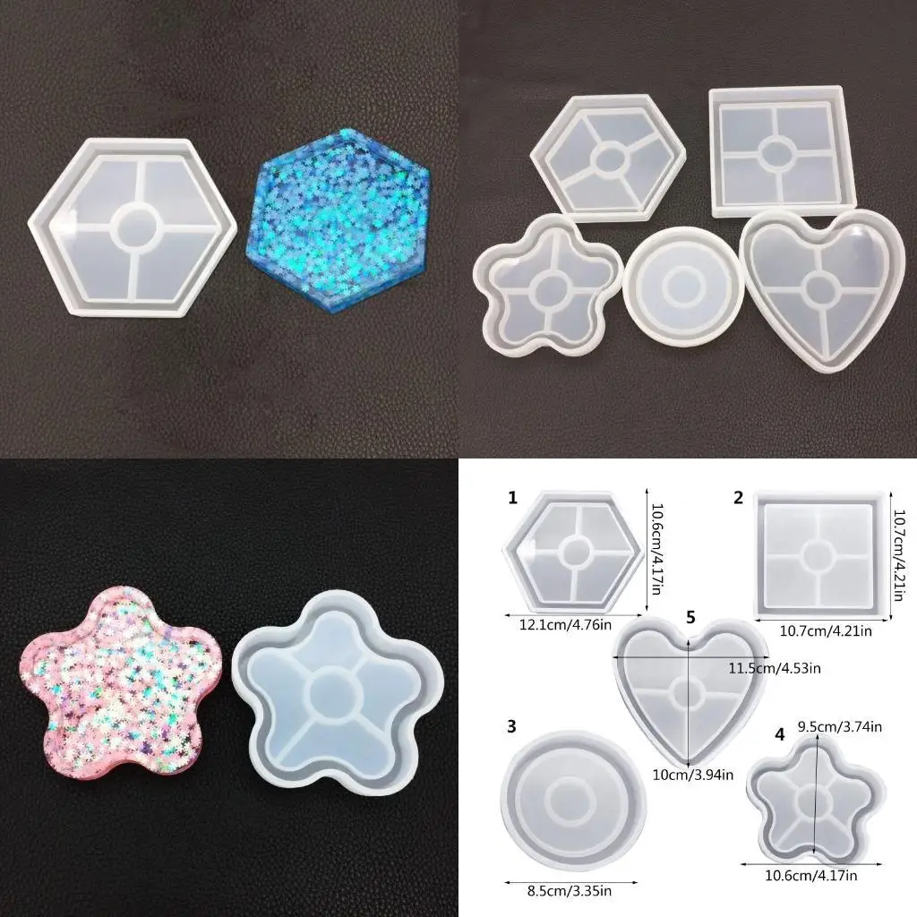 

A52E Multifunction Silicone Mold Vintage Floral Epoxy Resin Craft Molds