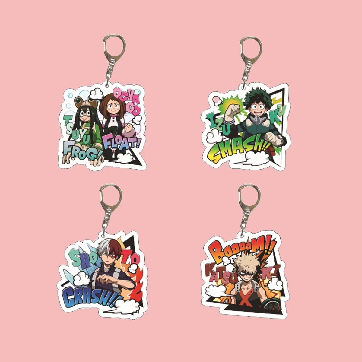 Anime Acrylic Keychain-My Hero Academia Cartoon Character Pendant Suitable for Bags and Keys,cosplay gifts Perfect Gift for Fans