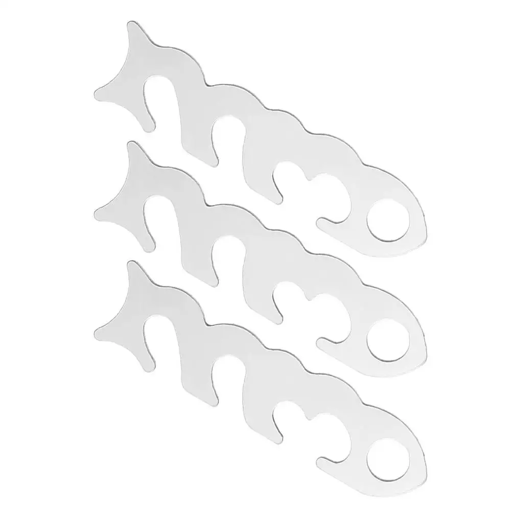 

3 Pcs Stainless Steel Rope Accessories Premium Tent Cord Tensioner Adjustable Tightener Durable Camping Hiking Gear