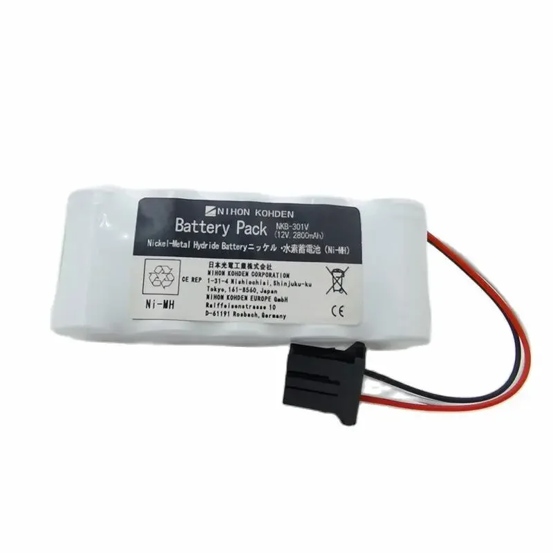 NKB-301V TEC7621 TEC7631 12V 2800mAh Defibrillator Rechargeable Battery Pack