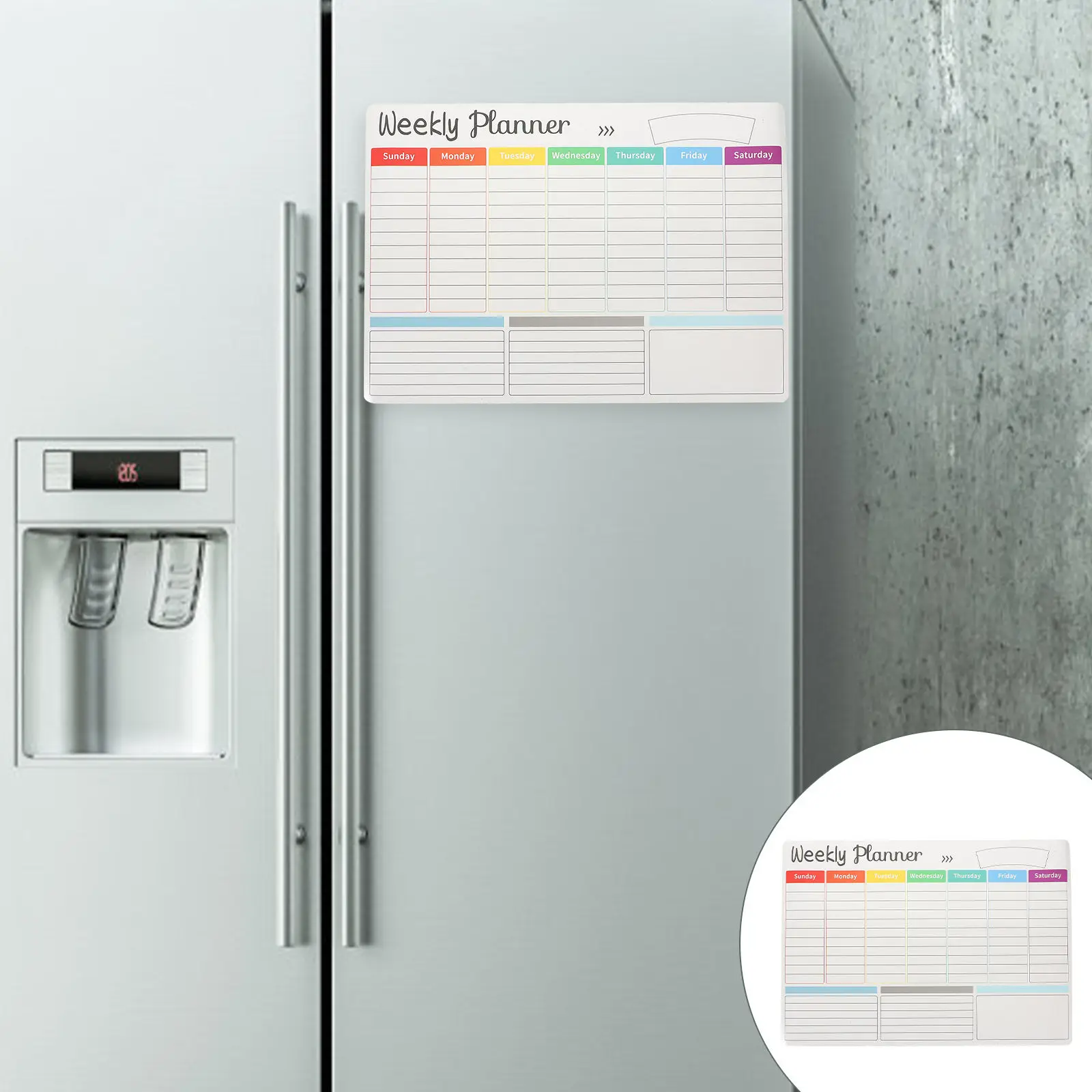 

Magnetic Calendar for Fridge Dry Erase Whiteboard Large Magnetic Refrigerator Planning Board Monthly Schedule Fridge White Board