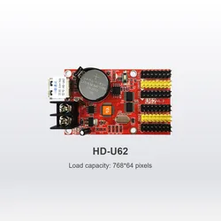 HD-U62 USB-драйвер Huidu, светодиодный дисплей, карта управления, контроллер асинхронизации, поддержка внутреннего модуля P4.75 P10
