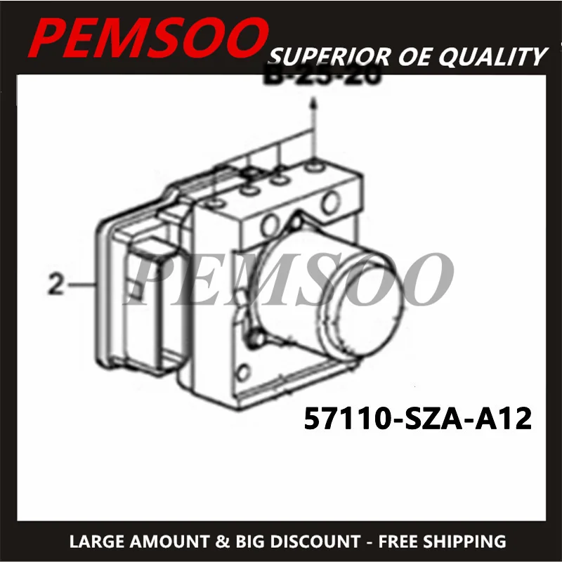 Modulator Valve Assembly 57110-SZA-A12 57110SZAA12 For HONDA Dodge Grand Caravan 2020-2021 Remanufactured