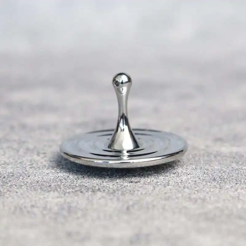 Fidget alívio do estresse brinquedos gota de água em forma de mão girando topo metal desktop giroscópio crianças adultos escritório diversão