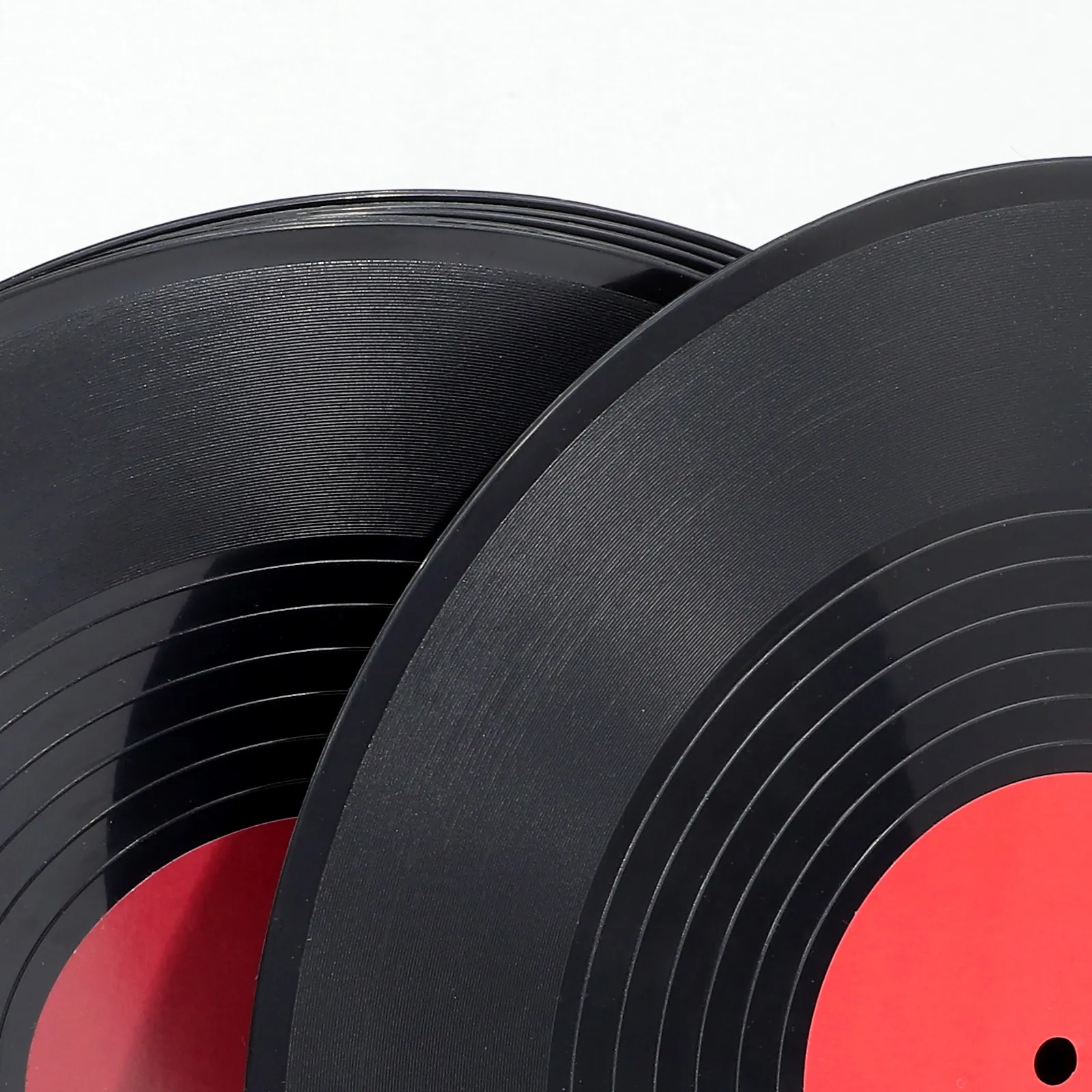 6Pcs Black Vinyl Record Wall Decor Plastic Retro Vintage Style Home Bar Decorative Discs for Wall Interior Adornments