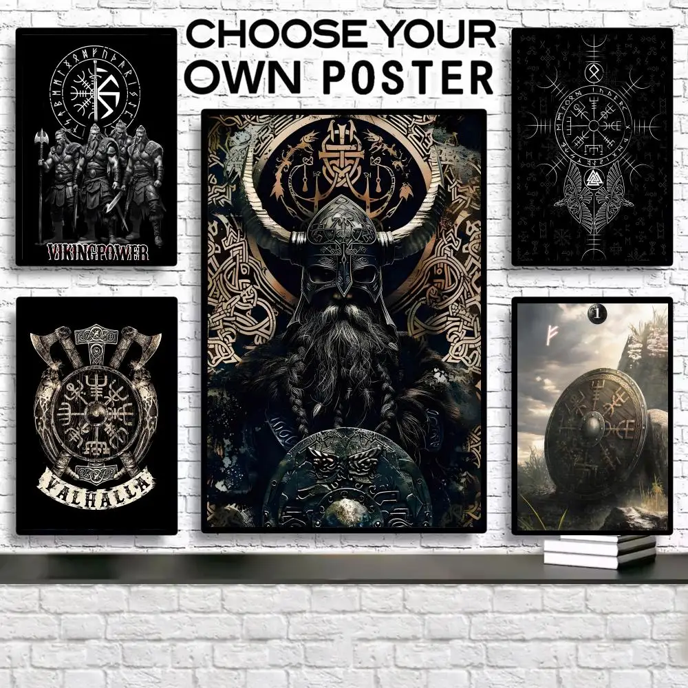 المسلسل التلفزيوني التاريخي الفايكنج-ملصق رائع حديث مقاوم للماء HD جدار الفن ملصق مائي ذاتي اللصق ديكور جمالي للمنزل #1