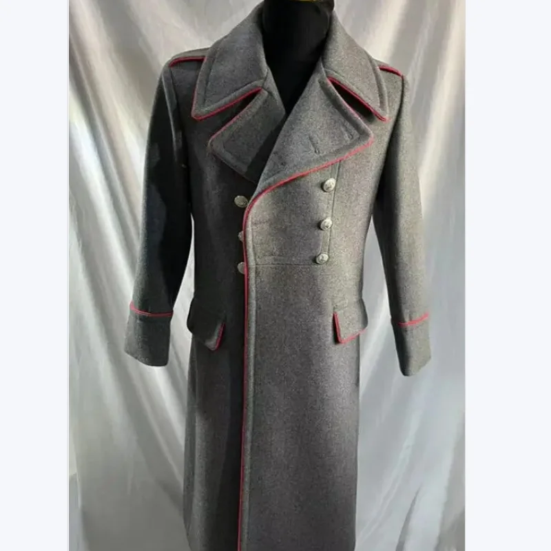 

Офицерское пальто Советского Союза, длинное, мужское, толстое, серое, зимнее, винтажное, военное, верхняя одежда для мужчин