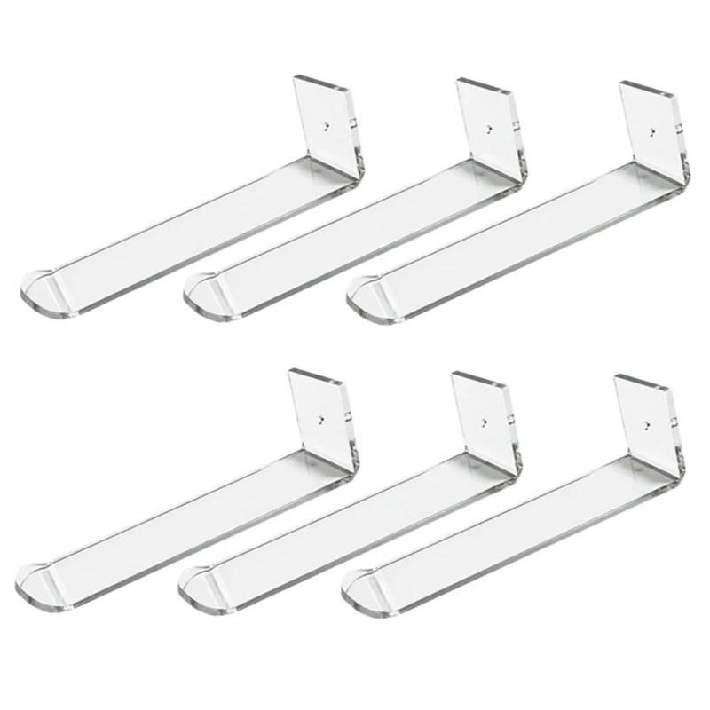 6Pcs Hair Clip Display Stand L-Shaped Hairpin Display Holder Acrylic Hair Clip Display Stand