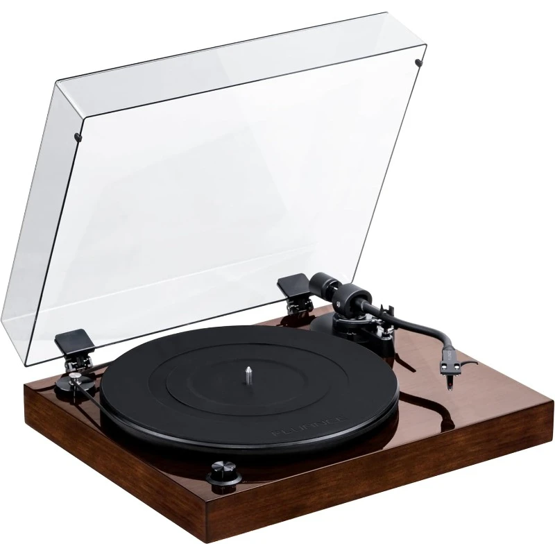 RT82 Reference High Fidelity Vinyl Turntable Record Player with Ortofon OM10 Cartridge, Speed Control Motor