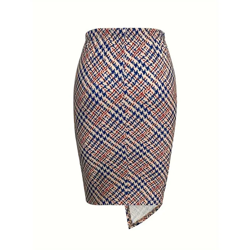 Women Pencil Skirt, Knee Length Skirts Dressy Formal Skirt Casual Outfit Mixing Colors S Eco-Friendly