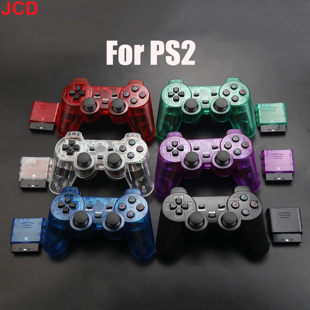 JCD 1pcs Wireless Gamepad For PS2 Console Joystick 2.4G Double Vibration Shock Joypad USB PC Game Controller