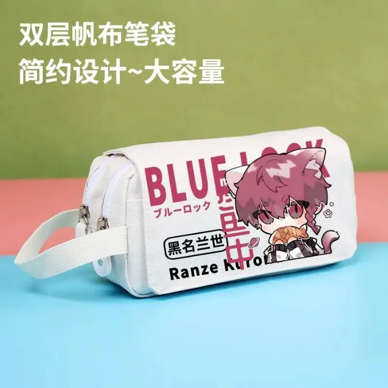 

Anime Game BLUE LOCK Cos Kunigami Rensuk Itoshi Sae Bachira Meguru Chigiri Hyoma Etc. Unisex Simple Large Capacity Pencil Case G
