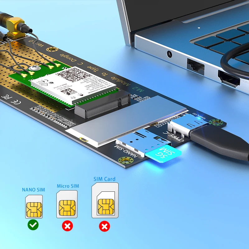 Karta adaptera modułu karty sieciowej M.2 B 4G 5G do Sierra EM9190 EM9191 SIM8300G-M2 SIM8200EA-M2 SIM8202G-M2 SIM8202E-M2 FM510