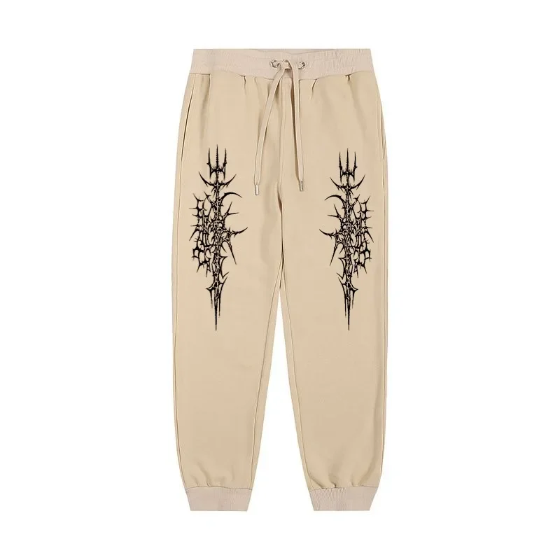 Pantaloni sportivi da uomo in vita stampata pantaloni casual da strada pantaloni sportivi adatti per sport all'aria aperta e pantaloni da jogging puri per il tempo libero