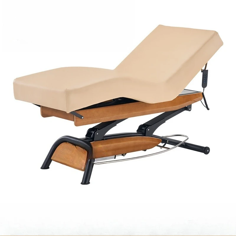Beauty Spa Bed Thickened Soft Sponge Quick Touch Electric Lifting Bed, Beauty Salon Massage Bed