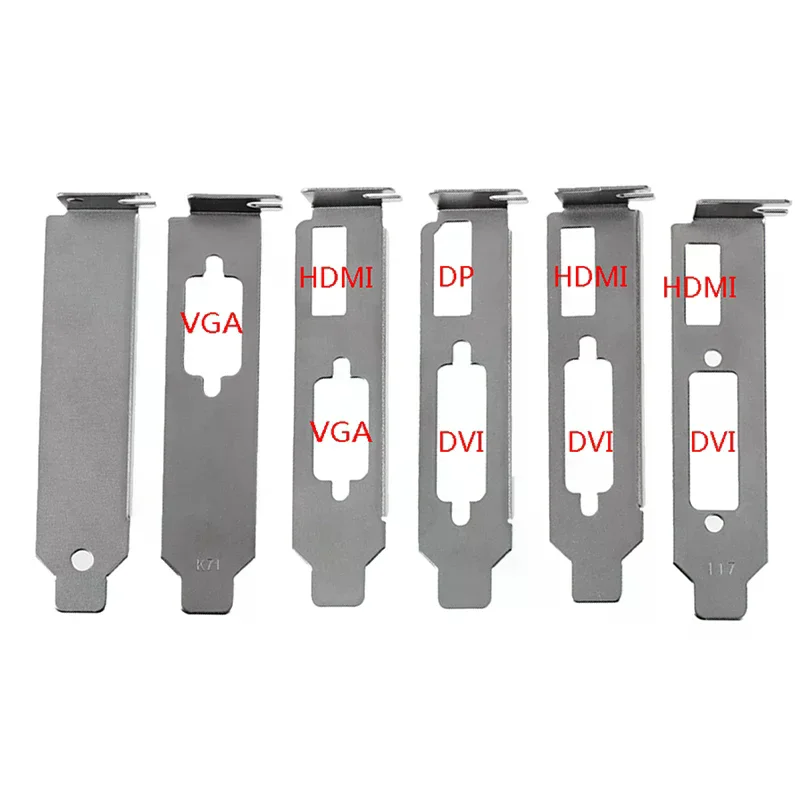 Low Profile DVI HDMI VGA Bracket Adapter Half Height Graphic Video Card Mounting Accessories