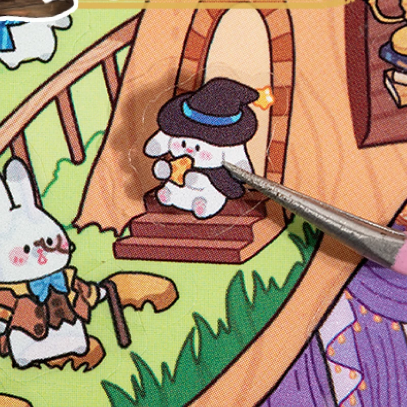 Mr Paper fun world pet 3D miniature scenery stickers 2 sheets cute stationery Handbook DIY decoration stickers Gifts for Friends