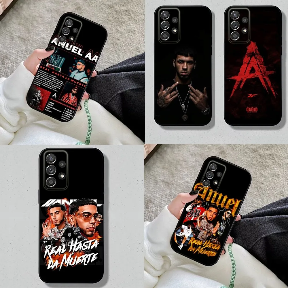 

A-Anuel AA Rapper Phone Case For Samsung S24,S23,S22,S21,S20,S10,S10E,S9 Plus FE Note 20 Ultra 10,9 Plus Black Cover Shell