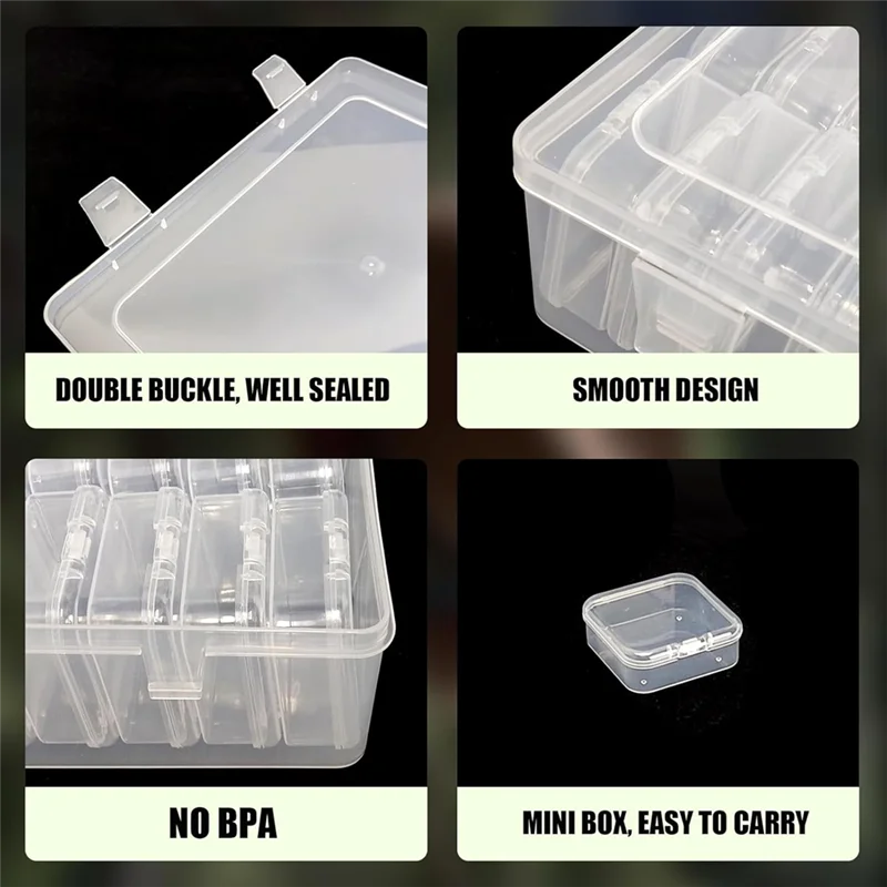 

Beaded Container With Large Hinged Lid Storage Box, Diamond Art Storage Box For Organizing Craft Supplies Box-AC82