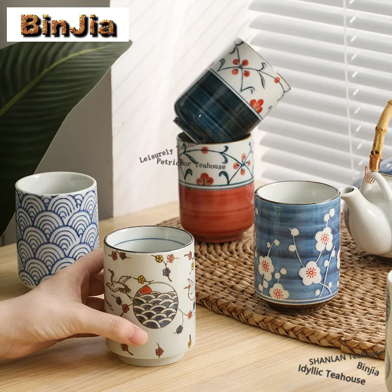 

Чайная чашка 280 мл с ручной росписью, прямая, для чая, набор чайных чашек, чашка для дегустации и ароматизации чая, чашки мастера Цзяньцзянь, предметы чайного сервиза