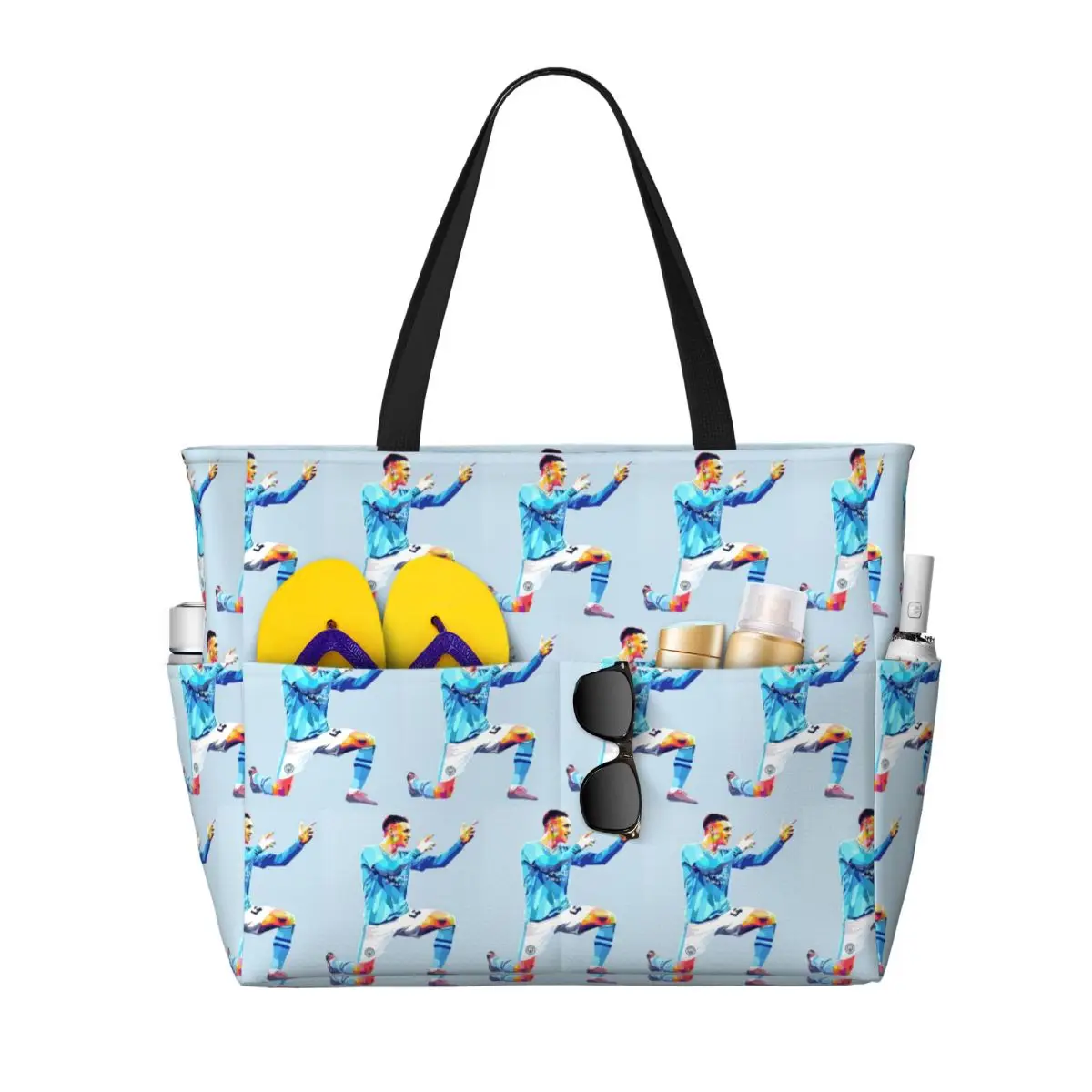 

Phil Foden Printing Beach Tote Bag Sport Gym Yoga Duffle Large Tote Bag Women Travel Bag Fitness bag