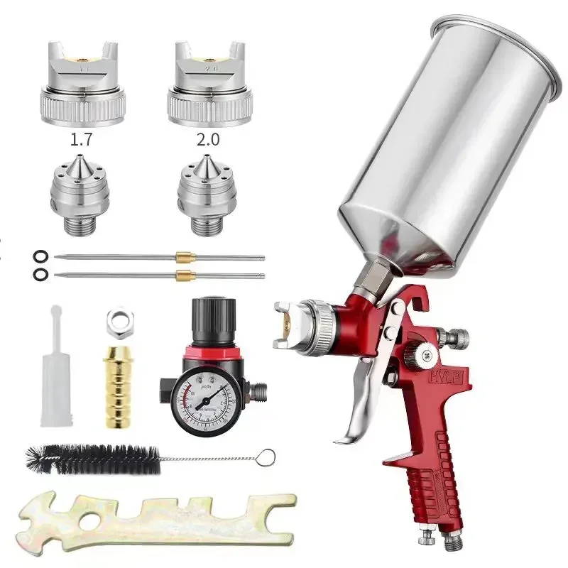 

Furniture Automotive Primer Spray Gun Paint Set 1/4 High Atomization Spray Gun Aluminum Pot Top Spray Gun H827