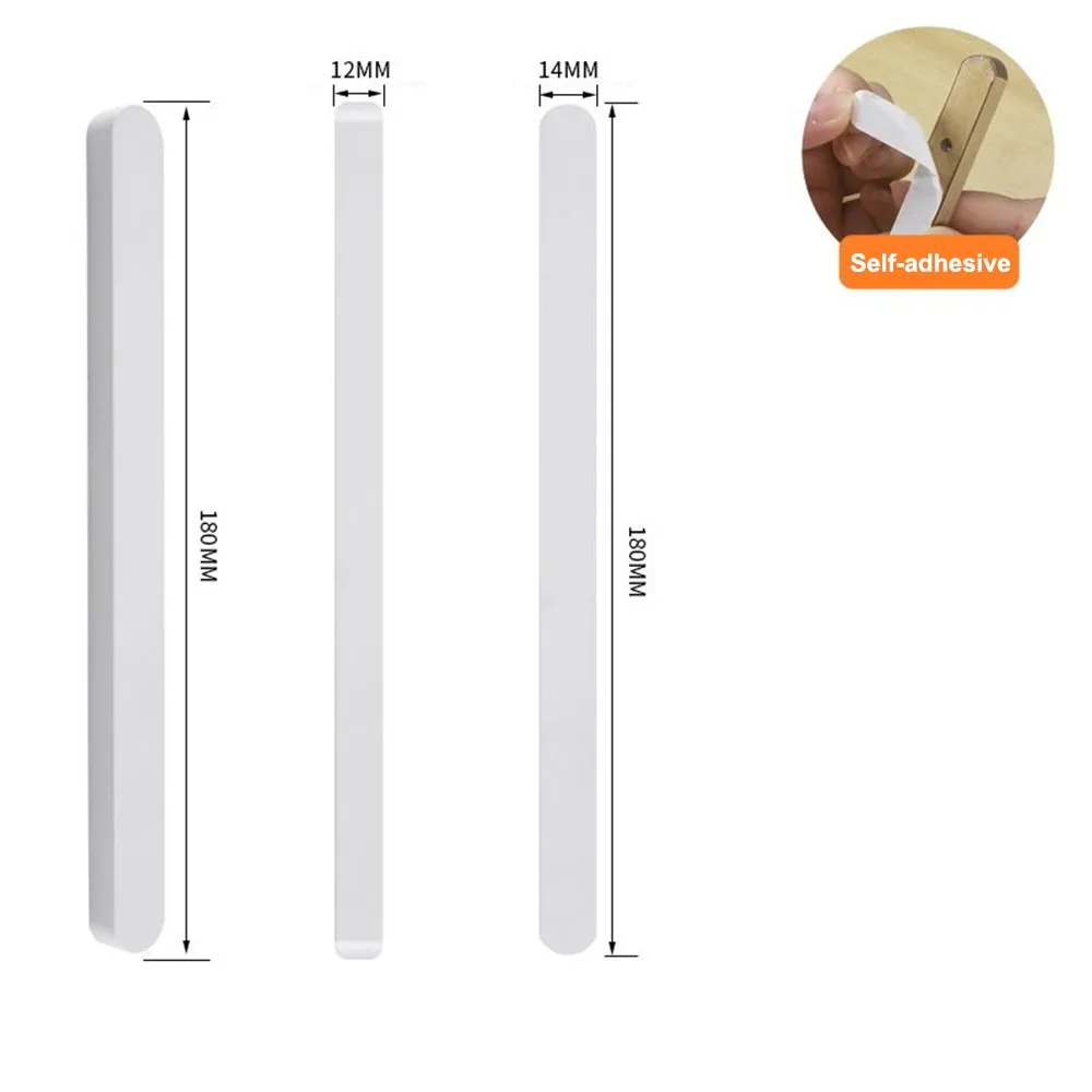 

Самоклеящаяся ручка для раздвижных дверей, ручки для шкафа из алюминиевого сплава без перфорации, 7-дюймовые многофункциональные ручки для ящиков