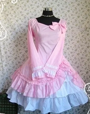 (LLT040) Lolita Dresses Long Sleeve Sweet Lolita Short Dress Ball Gown Fancy Prom Dress Halloween Party Masquerade Costume