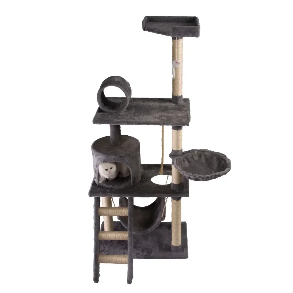 wholesale designer big wooden scratcher tower cat tree house