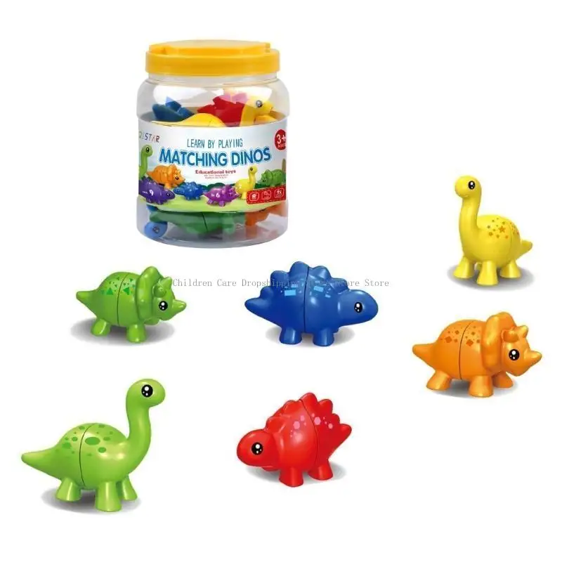 Número coincidencia dinosaurio educativo para niños